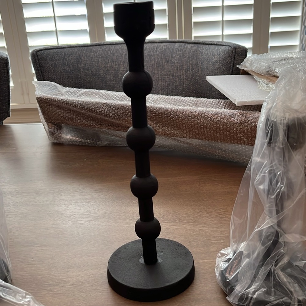 Laurel Cast Iron Candle Holders For Taper Candles - Set of 3/NWT - Picture 5 of 6